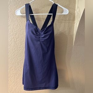 Lululemon Criss Cross Tank Top, Size 10, Purple